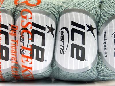 4x50gr. SILK COTTON Ipek, Pamuk Açık Mavi Lüks, İpek, Yazlık İplikler, Pamuk