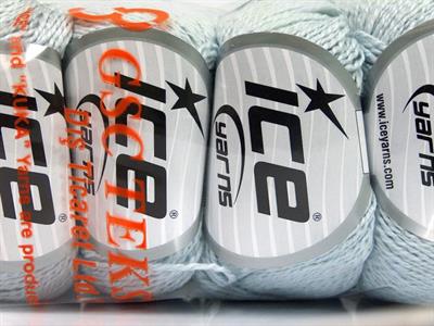 4x50gr. SILK COTTON Ipek, Pamuk Bebe Mavisi Lüks, İpek, Yazlık İplikler, Pamuk