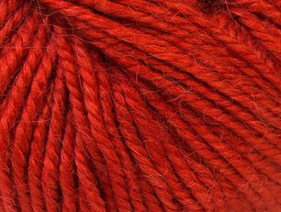 4x100gr. ALPACA BULKY Domates Kırmızı Alpaka, Yün, Akrilik Lüks, Alpaka, Kışlık, Kalın