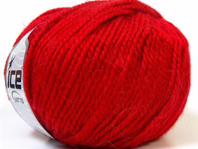 4x100gr. ALPACA BULKY Kırmızı Alpaka, Yün, Akrilik Lüks, Alpaka, Kışlık, Kalın