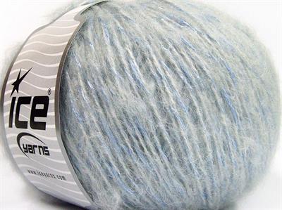 4x100gr. ALPACA SHINE Alpaka, Akrilik Açık Gri, Açık Mavi Lüks, Alpaka, Kışlık, Worsted