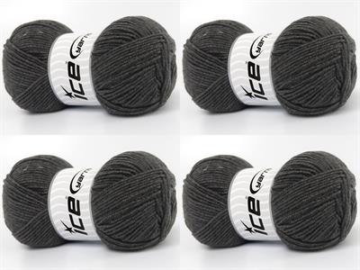 4x100gr. BABY DREAM  Gri Kışlık, Düz iplikler, Worsted, 100% Akrilik , Anti-Pilling