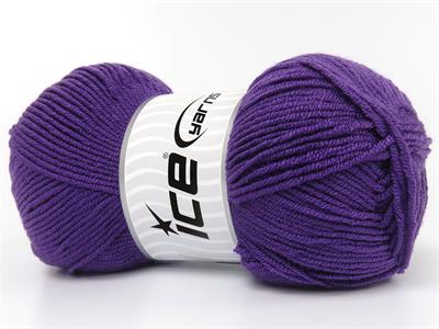 4x100gr. BABY DREAM  Mor Kışlık, Düz iplikler, Worsted, 100% Akrilik , Anti-Pilling