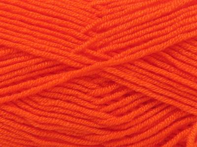 4x100gr. BABY DREAM  Turuncu Kışlık, Düz iplikler, Worsted, 100% Akrilik , Anti-Pilling