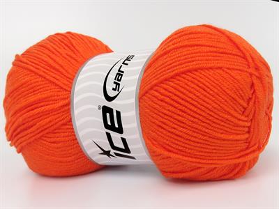 4x100gr. BABY DREAM  Turuncu Kışlık, Düz iplikler, Worsted, 100% Akrilik , Anti-Pilling