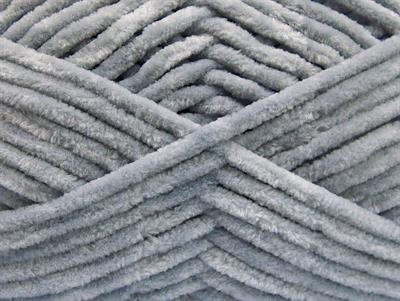 Lot of 4 x 100gr Skeins Ice Yarns CHENILLE BABY (100% MicroFiber) Yarn Grey