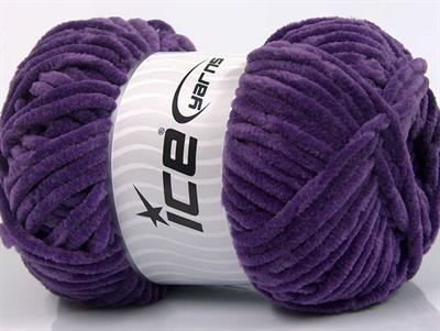 Lot of 4 x 100gr Skeins Ice Yarns CHENILLE BABY (100% MicroFiber) Yarn Lavender