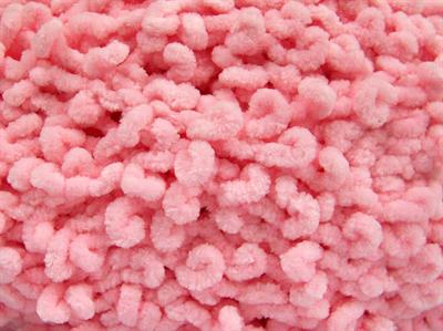 Lot of 4 x 100gr Skeins Ice Yarns CHENILLE BOUCLERON (100% MicroFiber) Yarn Light Pink