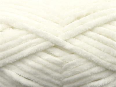 Lot of 4 x 100gr Skeins Ice Yarns CHENILLE BABY (100% MicroFiber) Yarn Ecru