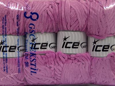 Lot of 4 x 100gr Skeins Ice Yarns CHENILLE BABY (100% MicroFiber) Yarn Orchid