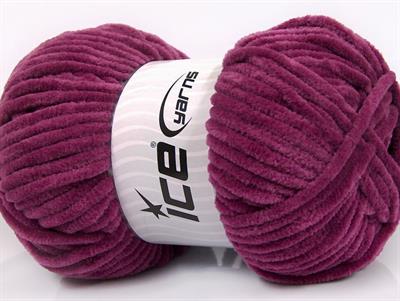 Lot of 4 x 100gr Skeins Ice Yarns CHENILLE BABY (100% MicroFiber) Yarn Dark Orchid