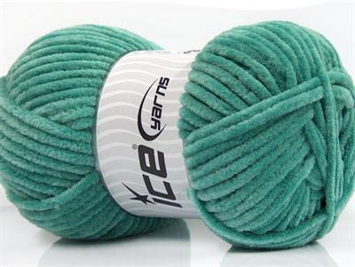 Lot of 4 x 100gr Skeins Ice Yarns CHENILLE BABY (100% MicroFiber) Yarn Green