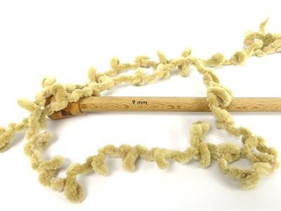 Lot of 4 x 100gr Skeins Ice Yarns CHENILLE BOUCLERON (100% MicroFiber) Yarn Dark Beige