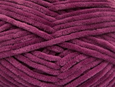 Lot of 4 x 100gr Skeins Ice Yarns CHENILLE BABY (100% MicroFiber) Yarn Dark Orchid