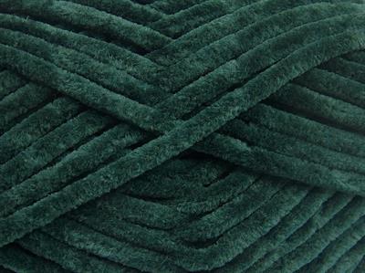 Lot of 4 x 100gr Skeins Ice Yarns CHENILLE BABY (100% MicroFiber) Yarn Dark Green