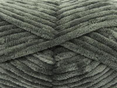 Lot of 4 x 100gr Skeins Ice Yarns CHENILLE BABY (100% MicroFiber) Yarn Greenish Grey