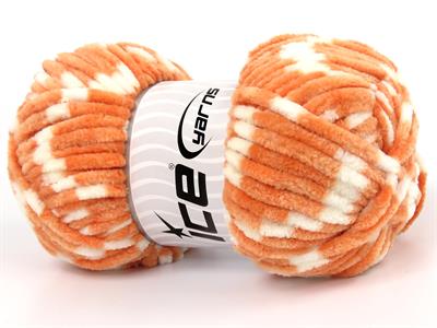 Lot of 4 x 100gr Skeins Ice Yarns CHENILLE BABY COLORS (100% MicroFiber) Yarn Salmon White