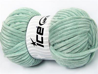 Lot of 4 x 100gr Skeins Ice Yarns CHENILLE BABY (100% MicroFiber) Yarn Light MintGreen