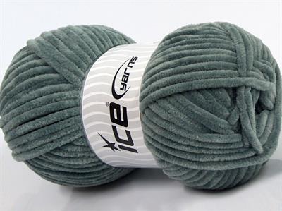 Lot of 4 x 100gr Skeins Ice Yarns CHENILLE BABY (100% MicroFiber) Yarn Grey