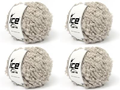 4x100gr. CLOUDY Premium Akrilik Açık Kamel Kışlık, Buklet, Çok Kalın, Akrilik