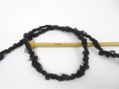 4x100gr. CLOUDY Premium Akrilik Siyah Kışlık, Buklet, Çok Kalın, Akrilik