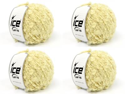 4x100gr. CLOUDY Premium Akrilik Koyu Krem Kışlık, Buklet, Çok Kalın, Akrilik