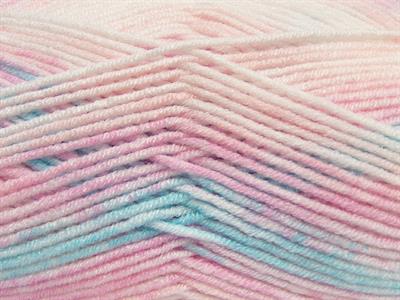 Lot of 4 x 100gr Skeins Ice Yarns HAPPY BABY Yarn Pink Shades Turquoise