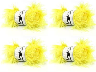 4x100gr. LONG EYELASH 100GR  Sarı Yumoş, Sakallı, Kışlık, Çok Kalın