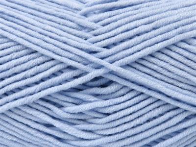 4x100gr. LORENA WORSTED Akrilik, Pamuk Buz Mavisi Yazlık İplikler, Pamuk, Worsted