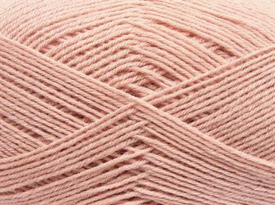 4x100gr. MERINO GOLD Akrilik, Merino Yün Pudra Pembe Lüks, Merinos, Kışlık