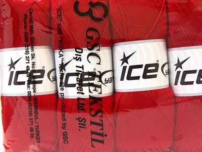 4x100gr. MERINO GOLD Akrilik, Merino Yün Kırmızı Lüks, Merinos, Kışlık