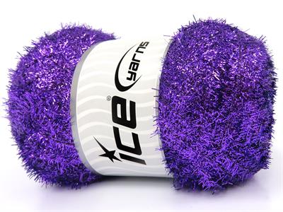 4x100gr. METALLIC GLITZ 100GR Metalik Simli Mor Metalik Simli, Kışlık, Çok İnce, Yazlık İplikler