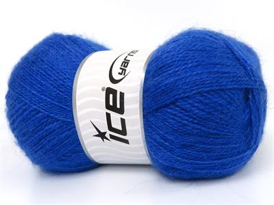 Lot of 4 x 100gr Skeins Ice Yarns MOHAIR PASTEL (10% Mohair 15% Wool) Yarn Saxe Blue