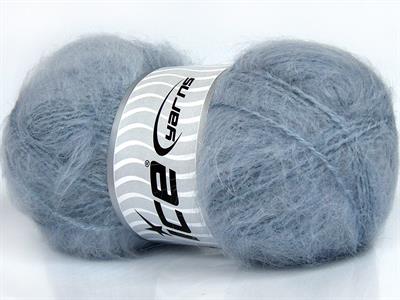 Lot of 4 x 100gr Skeins Ice Yarns MOHAIR CLASSIC (30% Mohair 25% Wool) Yarn Light Lilac