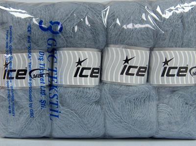 Lot of 4 x 100gr Skeins Ice Yarns MOHAIR CLASSIC (30% Mohair 25% Wool) Yarn Light Lilac