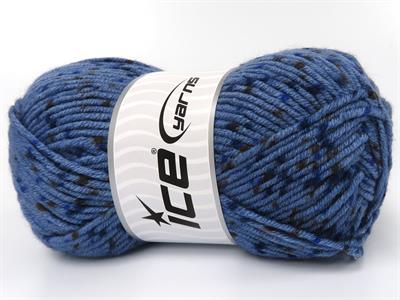 Lot of 4 x 100gr Skeins Ice Yarns NICE BABY TWEED Yarn Blue Shades Brown Shades