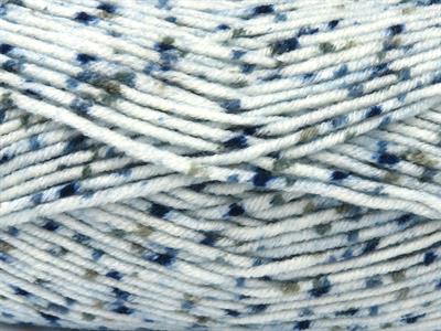 Lot of 4 x 100gr Skeins Ice Yarns NICE BABY TWEED Yarn Blue Shades Camel Green