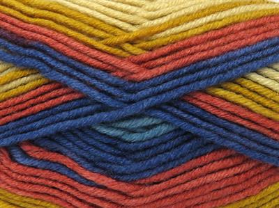 Lot of 4 x 100gr Skeins Ice Yarns NICE BABY Yarn Gold Cream Copper Turquoise Shades