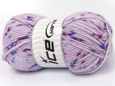 Lot of 4 x 100gr Skeins Ice Yarns NICE BABY TWEED Yarn Lilac Shades Fuchsia