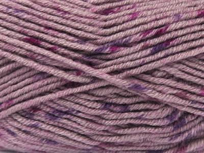 Lot of 4 x 100gr Skeins Ice Yarns NICE BABY TWEED Yarn Light Maroon Fuchsia Purple