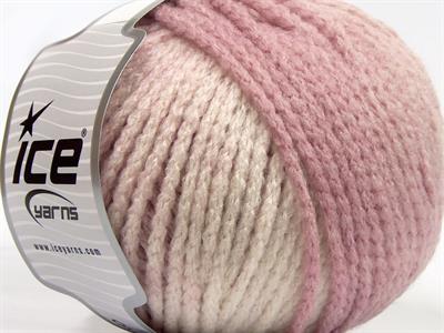 Lot of 4 x 100gr Skeins Ice Yarns NORDIC (23% Wool) Yarn Light Orchid White