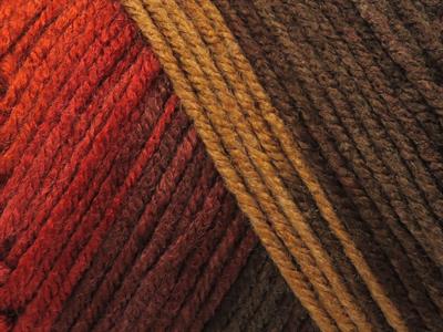 4x100gr. ORLANDO Premium Akrilik Kahverengi Tonları, Altın tonları Kışlık, Düz iplikler, Batik Desenli, Worsted, 100% Akrilik , Akrilik