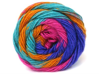 4x100gr. RAINBOW Premium Akrilik Yeşil, Mor, Altın, Fuşya Kışlık, Düz iplikler, Batik Desenli, 100% Akrilik