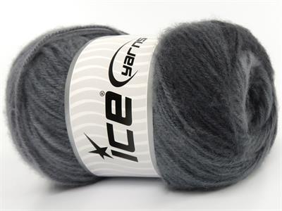 Lot of 4 x 100gr Skeins Ice Yarns SHAGGY Hand Knitting Yarn Grey Shades