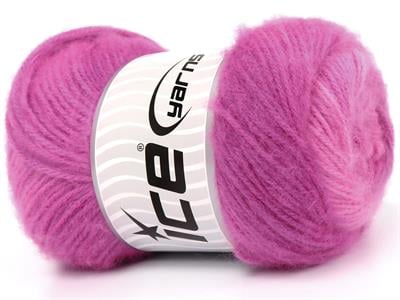 Lot of 4 x 100gr Skeins Ice Yarns SHAGGY Hand Knitting Yarn Light Pink Shades