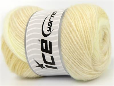 Lot of 4 x 100gr Skeins Ice Yarns SHAGGY Hand Knitting Yarn Cream Shades