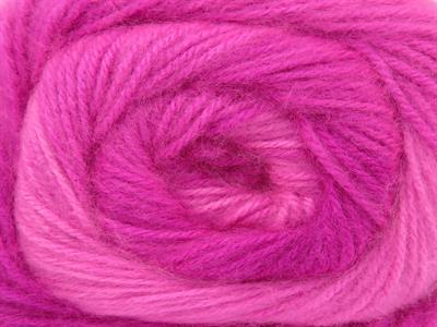 Lot of 4 x 100gr Skeins Ice Yarns SHAGGY Hand Knitting Yarn Pink Shades