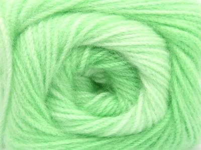 Lot of 4 x 100gr Skeins Ice Yarns SHAGGY Hand Knitting Yarn Light Green Shades
