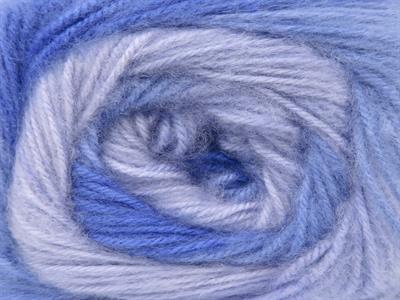 Lot of 4 x 100gr Skeins Ice Yarns SHAGGY Yarn Lilac Shades Blue Shades