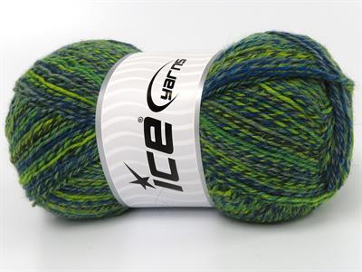 Lot of 4 x 100gr Skeins Ice Yarns SMART SOCK (75% Superwash Wool) Yarn Green Shades Blue Shades Grey
